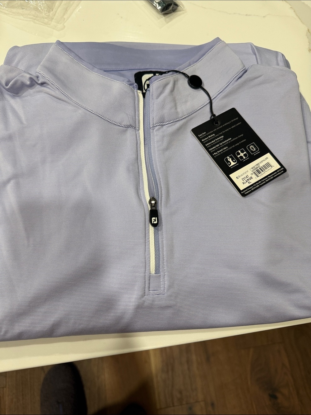 FootJoy Light Lavender Performance Quarter-Zip Pullover